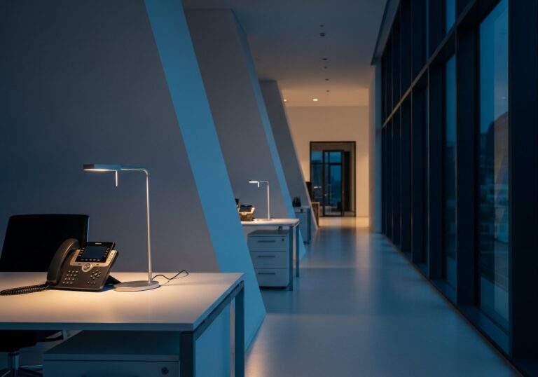 Une vue d'ensemble d'un service de permanence téléphonique externalisée assurant une communication professionnelle.