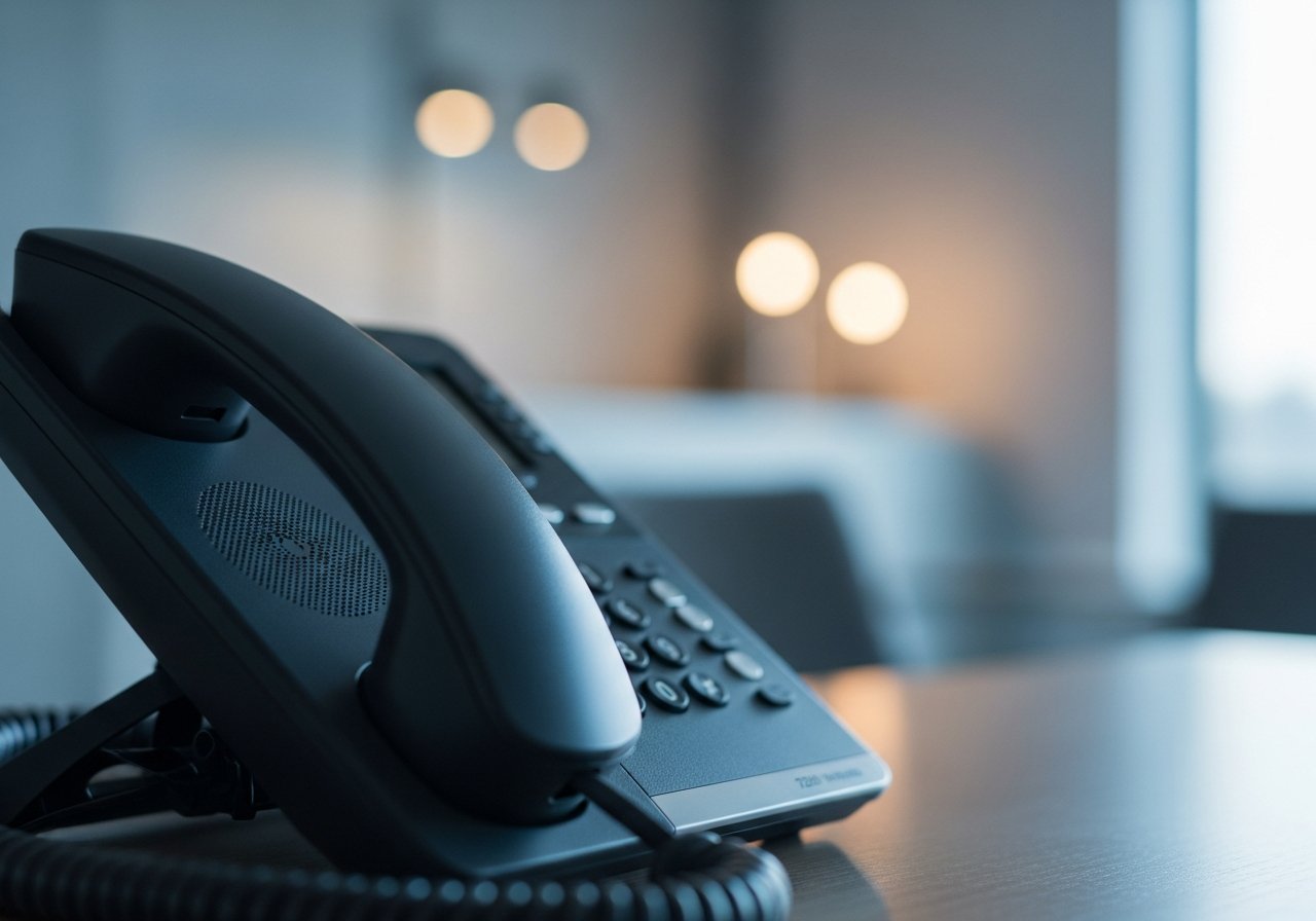 Intégration fluide d'une permanence téléphonique externalisée dans un environnement de travail moderne et connecté.