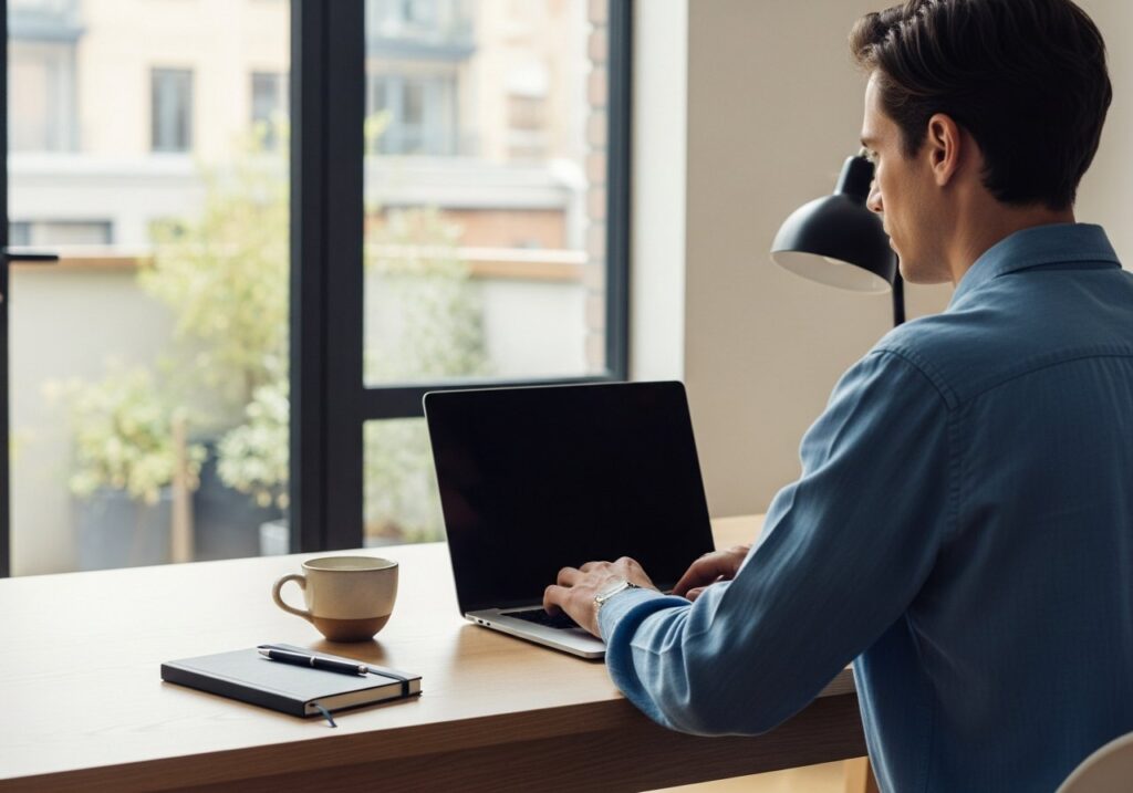 Un bureau organisé illustrant l'efficacité d'un secrétariat téléphonique externalisé pour une meilleure gestion.